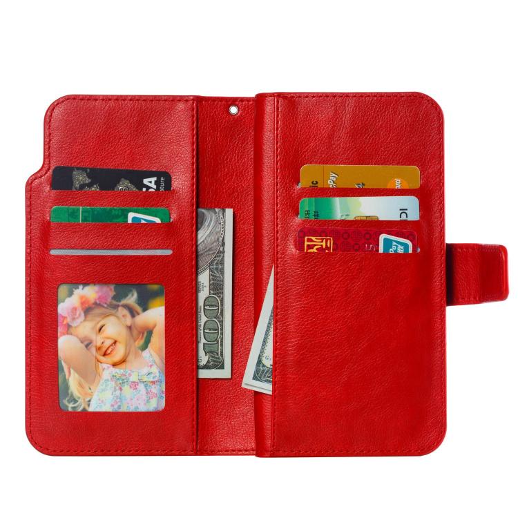 Custodia per cellulare in pelle con portafoglio triplo e 9 carte, For iPhone 18 Pro, For iPhone 18 Pro Max, For iPhone 17e / 16e, For iPhone 17 Pro Max