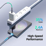 Cavo ricarica USB a USB-C DUZZONA A8 2.4A 1m 2m