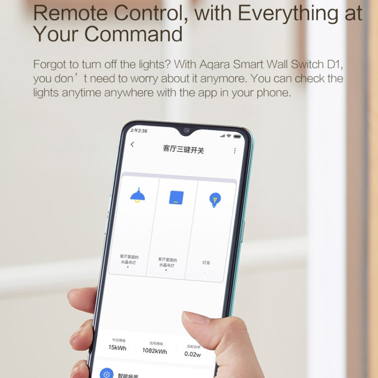 Xiaomi Aqara Smart Wall Switch D1 Zigbee 10A 220V