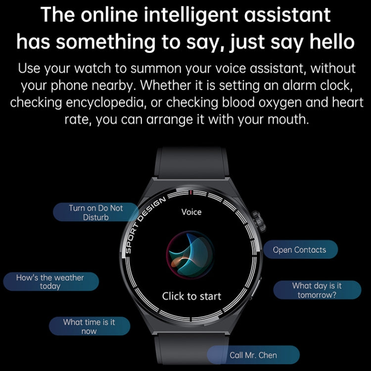 HDT MAX 1,60 pollici quadrante nero cinturino in silicone IP68 orologio intelligente impermeabile supporto chiamata Bluetooth, Black Dial Silicone Band