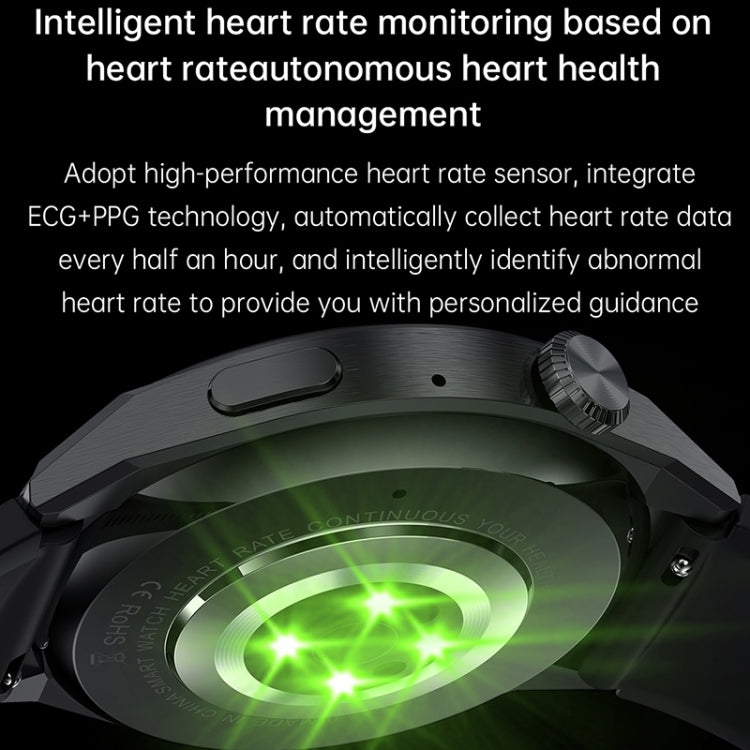 HDT MAX 1,60 pollici quadrante nero cinturino in silicone IP68 orologio intelligente impermeabile supporto chiamata Bluetooth, Black Dial Silicone Band