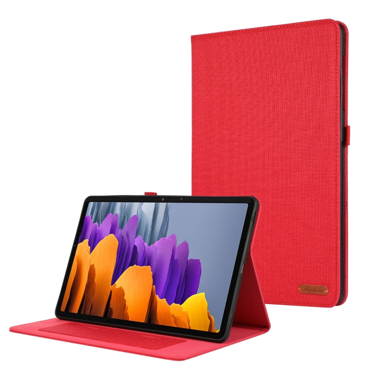 Custodia per tablet in pelle PU con vibrazione orizzontale in TPU + tessuto, For Samsung Galaxy Tab S10 FE / S9 FE, For Samsung Galaxy Tab S10 FE+, For Samsung Galaxy Tab S10 Ultra, For Samsung Galaxy Tab S9+ / S10+
