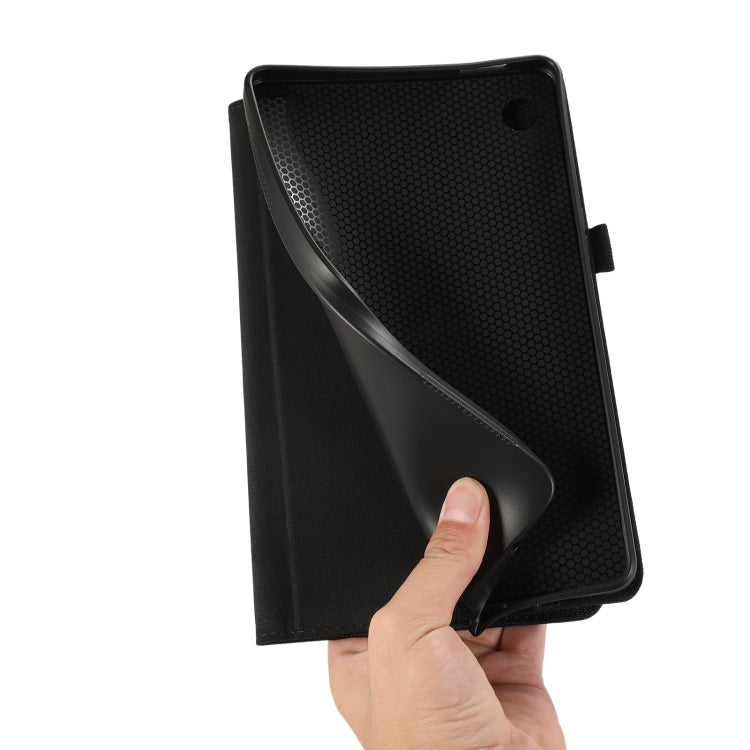 Custodia per tablet in pelle PU con vibrazione orizzontale in TPU + tessuto, For Samsung Galaxy Tab A9+, For Samsung Galaxy Tab A9