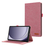Custodia per tablet in pelle PU con vibrazione orizzontale in TPU + tessuto, For Samsung Galaxy Tab A9+, For Samsung Galaxy Tab A9