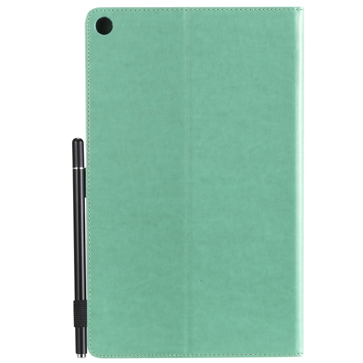 Cat Bee goffratura modello da tavolo antiurto per PC custodia protettiva orizzontale in pelle flip con slot per schede e portafogli e slot per penna e funzione sleep/sveglia, For Amazon Kindle Fire HD 10 (2015) / (2017)                                 ...