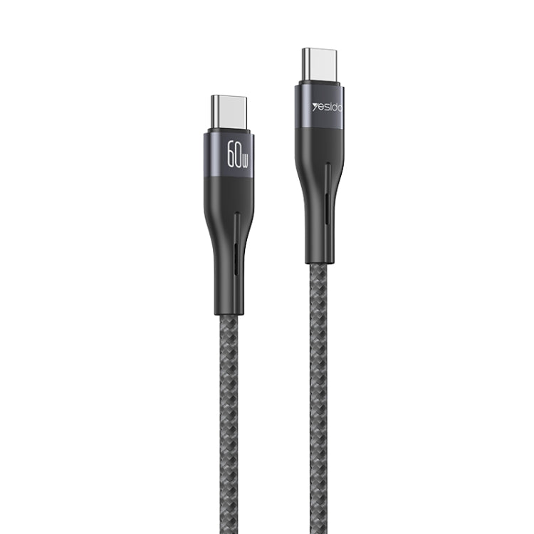 Cavo dati di ricarica Yesido CA156 PD 60W da USB-C / Type-C a USB-C / Type-C, lunghezza: 1 m, USB-C / Type-C to USB-C / Type-C