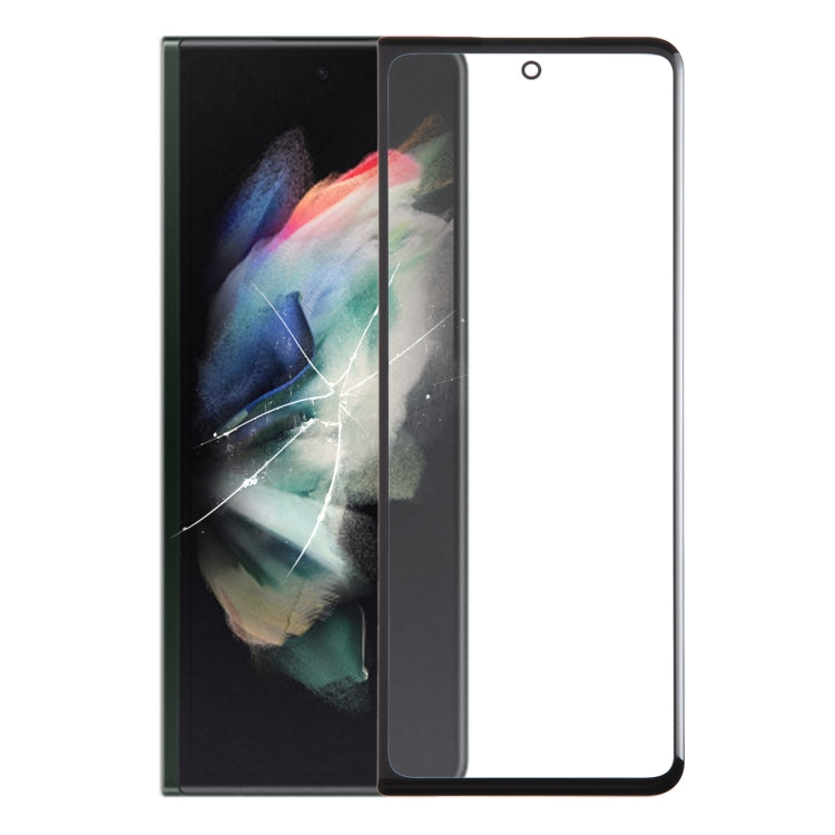 Lente esterna in vetro dello schermo secondario LCD con adesivo OCA otticamente trasparente, For Samsung Galaxy Z Fold4 SM-F936B/W23, For Samsung Galaxy Z Fold3 SM-F926B/W22, For Samsung Galaxy Z Fold2 SM-F916B/W21, For Samsung Galaxy Z Fold SM-F900/W20