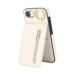 Custodia per telefono con slot per scheda RFID con anello retrò e cerniera, For iPhone 17e / 16e, For iPhone 17 Pro Max, For iPhone 17 Pro