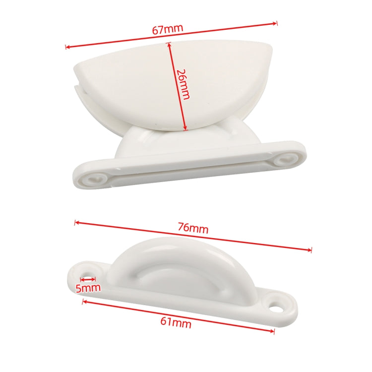 A8627 Kit di fermo semicircolare per portellone camper da 2 paia con viti