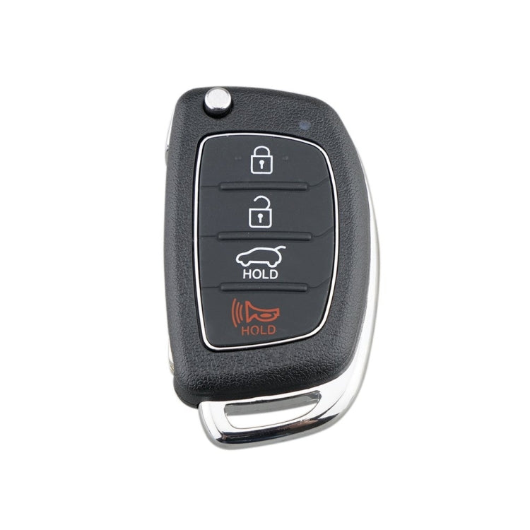 Per Hyundai Guscio chiave auto pieghevole a 4 pulsanti con bordo in metallo Solaris ix35 ix4 Santa, For Hyundai 4-button Solaris ix35 ix4