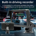 B5570 Lettore MP5 per auto stile parasole CarPlay wireless da 7 pollici, supporta l'interconnessione del telefono cellulare, B5570