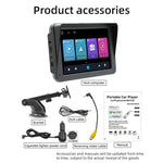 B5570 Lettore MP5 per auto stile parasole CarPlay wireless da 7 pollici, supporta l'interconnessione del telefono cellulare, B5570