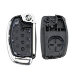 Per Hyundai Guscio chiave auto pieghevole a 4 pulsanti con bordo in metallo Solaris ix35 ix4 Santa, For Hyundai 4-button Solaris ix35 ix4
