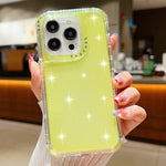 Custodia per telefono TPU + PC 3 in 1 con polvere glitterata, For iPhone 16 Pro Max, For iPhone 16 Pro, For iPhone 16 Plus, For iPhone 16, For iPhone 15 Pro Max, For iPhone 15 Pro