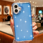 Custodia per telefono TPU + PC 3 in 1 con polvere glitterata, For iPhone 16 Pro Max, For iPhone 16 Pro, For iPhone 16 Plus, For iPhone 16, For iPhone 15 Pro Max, For iPhone 15 Pro