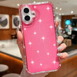 Custodia per telefono TPU + PC 3 in 1 con polvere glitterata, For iPhone 16 Pro Max, For iPhone 16 Pro, For iPhone 16 Plus, For iPhone 16, For iPhone 15 Pro Max, For iPhone 15 Pro
