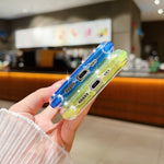 Custodia per telefono TPU + PC 3 in 1 con polvere glitterata, For iPhone 15 Plus, For iPhone 15