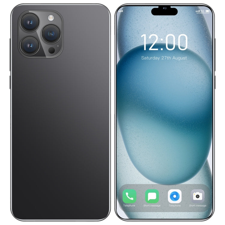 i15 Pro Max / N85, schermo da 6,1 pollici, identificazione facciale, Android 8.1 MTK6580A Quad Core, rete: 3G, doppia SIM, i15 Pro Max / N85 1GB+16GB, 1GB+16GB