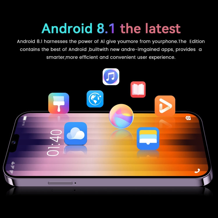 I14 Pro / N85 4G, schermo da 6,1 pollici, identificazione facciale, Android 8.1 MTK6737 Quad Core, rete: 4G, doppia SIM, I14 Pro / N85 4G 1GB+8GB