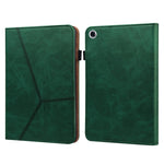 Custodia per tablet in pelle goffrata a righe tinta unita, For Samsung Galaxy Tab S9+ / S9 FE+, For Samsung Galaxy Tab S9 / S9 FE, For Samsung Galaxy Tab A9+, For Samsung Galaxy Tab A9
