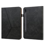 Custodia per tablet in pelle goffrata a righe tinta unita, For Samsung Galaxy Tab S9+ / S9 FE+, For Samsung Galaxy Tab S9 / S9 FE, For Samsung Galaxy Tab A9+, For Samsung Galaxy Tab A9