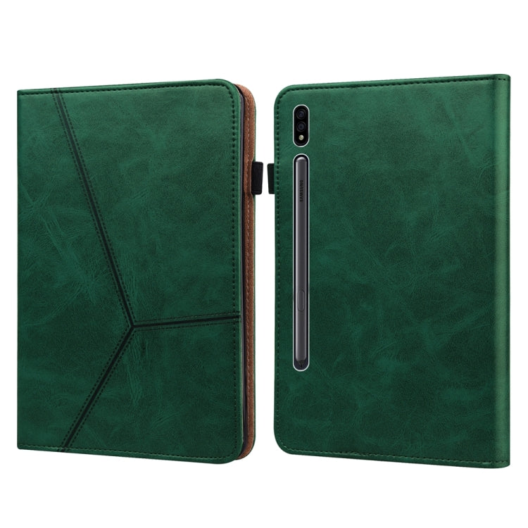 Custodia per tablet in pelle goffrata a righe tinta unita, For Samsung Galaxy Tab S9+ / S9 FE+, For Samsung Galaxy Tab S9 / S9 FE, For Samsung Galaxy Tab A9+, For Samsung Galaxy Tab A9