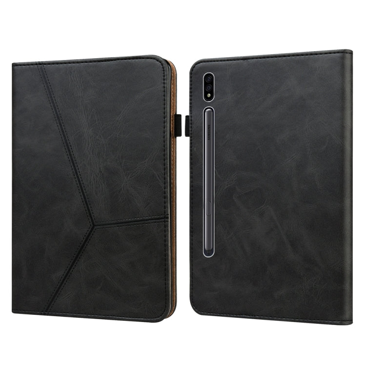 Custodia per tablet in pelle goffrata a righe tinta unita, For Samsung Galaxy Tab S9+ / S9 FE+, For Samsung Galaxy Tab S9 / S9 FE, For Samsung Galaxy Tab A9+, For Samsung Galaxy Tab A9
