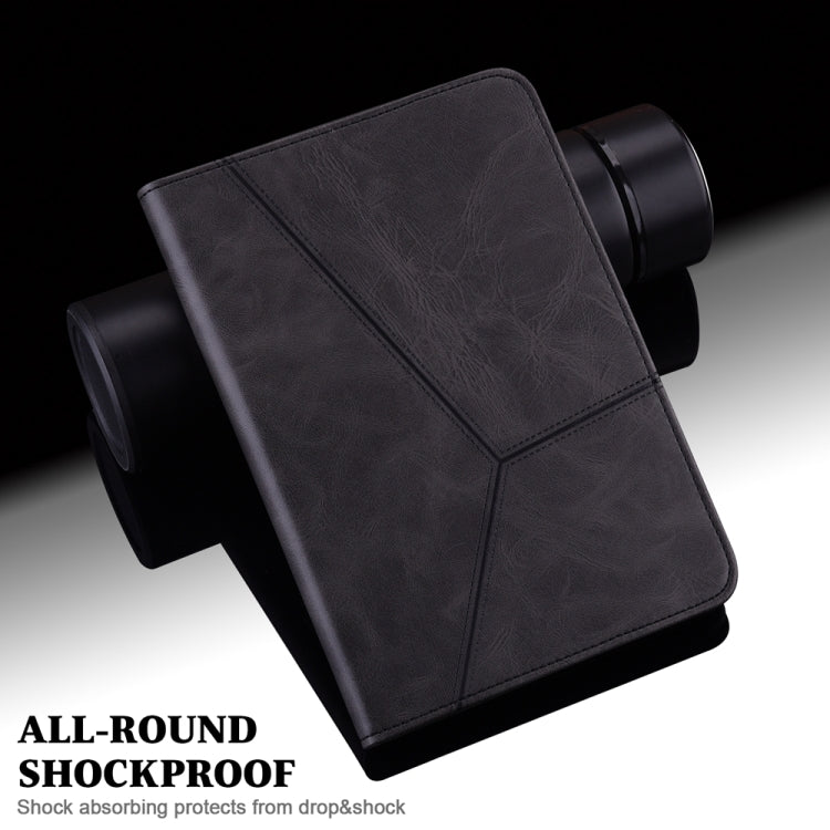 Custodia per tablet in pelle goffrata a righe tinta unita, For Samsung Galaxy Tab S7 / S8