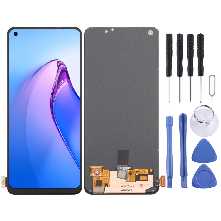 Schermo LCD AMOLED originale con digitalizzatore assemblaggio completo, For OPPO F19s 4G, For OPPO F19 4G
