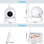 Telecamera baby monitor wireless con visione notturna 4,5 pollici