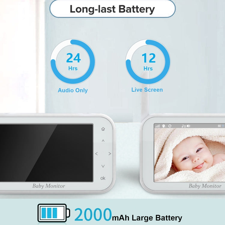 Telecamera baby monitor wireless con visione notturna 4,5 pollici
