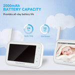 Telecamera baby monitor wireless con visione notturna 4,5 pollici