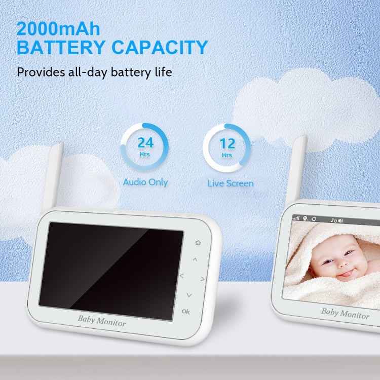 Telecamera baby monitor wireless con visione notturna 4,5 pollici
