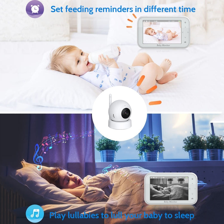 Telecamera baby monitor wireless con visione notturna 4,5 pollici