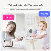 ABM600 Telecamera di sicurezza per baby monitor con visione notturna video wireless da 3,5 pollici, ABM600