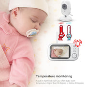 ABM600 Telecamera di sicurezza per baby monitor con visione notturna video wireless da 3,5 pollici, ABM600