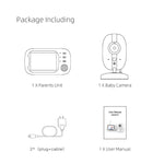 Telecamera baby monitor wireless con visione notturna 3,5"