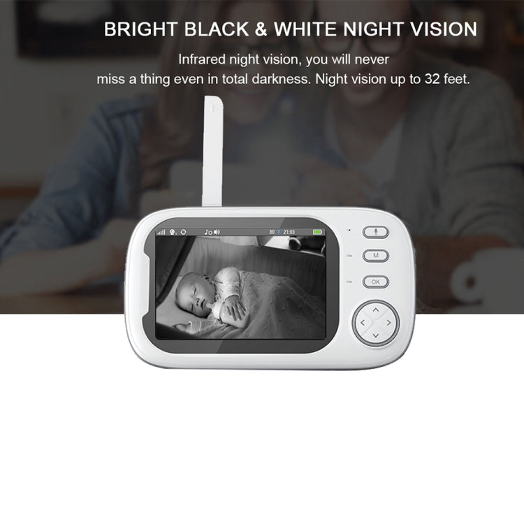 Telecamera baby monitor wireless con visione notturna 3,5"