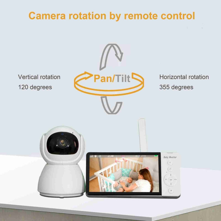 ABM700 Telecamera baby monitor wireless con visione notturna 5"