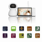 ABM700 Telecamera di sicurezza per baby monitor con visione notturna video wireless da 5 pollici, ABM700