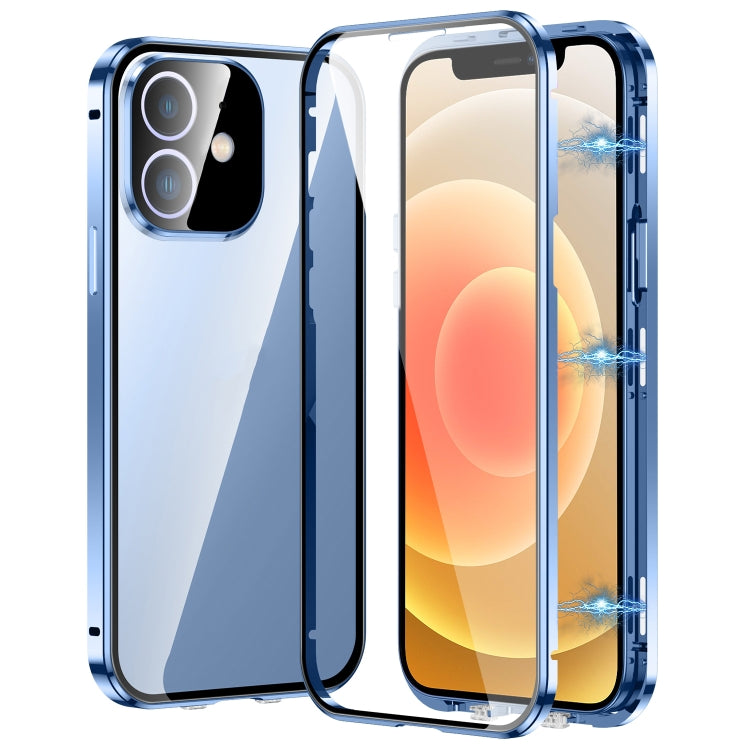 Custodia magnetica per telefono in vetro temperato HD con doppia fibbia, For iPhone 13, For iPhone 12, For iPhone 12 Pro Max, For iPhone 12 Pro