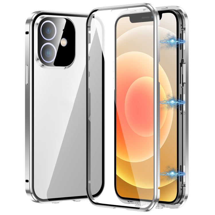 Custodia magnetica per telefono in vetro temperato HD con doppia fibbia, For iPhone 13, For iPhone 12, For iPhone 12 Pro Max, For iPhone 12 Pro