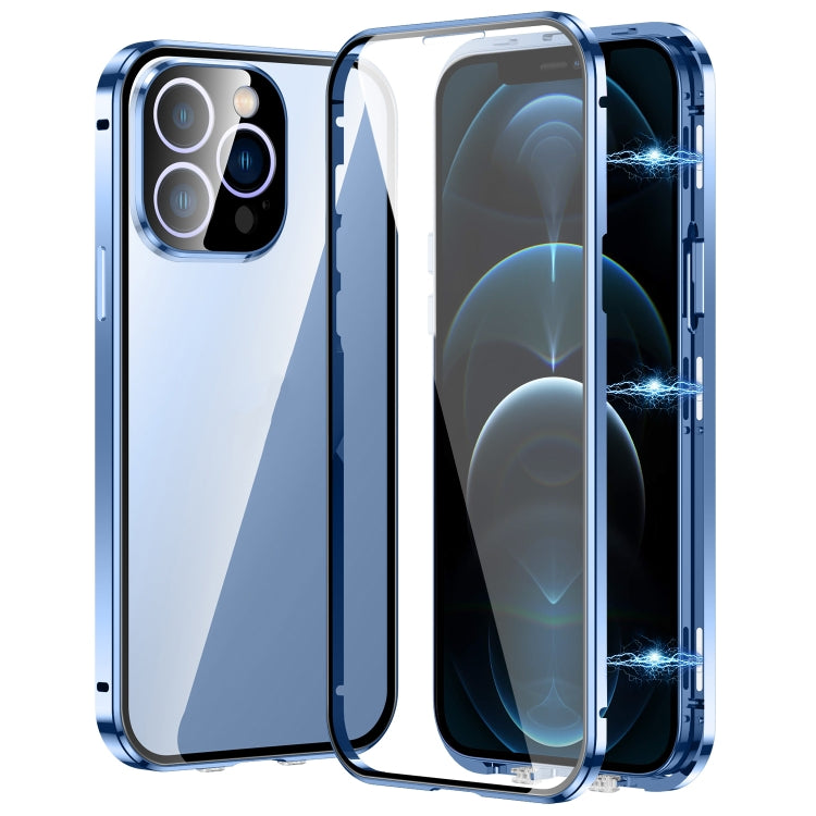 Custodia magnetica per telefono in vetro temperato HD con doppia fibbia, For iPhone 13, For iPhone 12, For iPhone 12 Pro Max, For iPhone 12 Pro