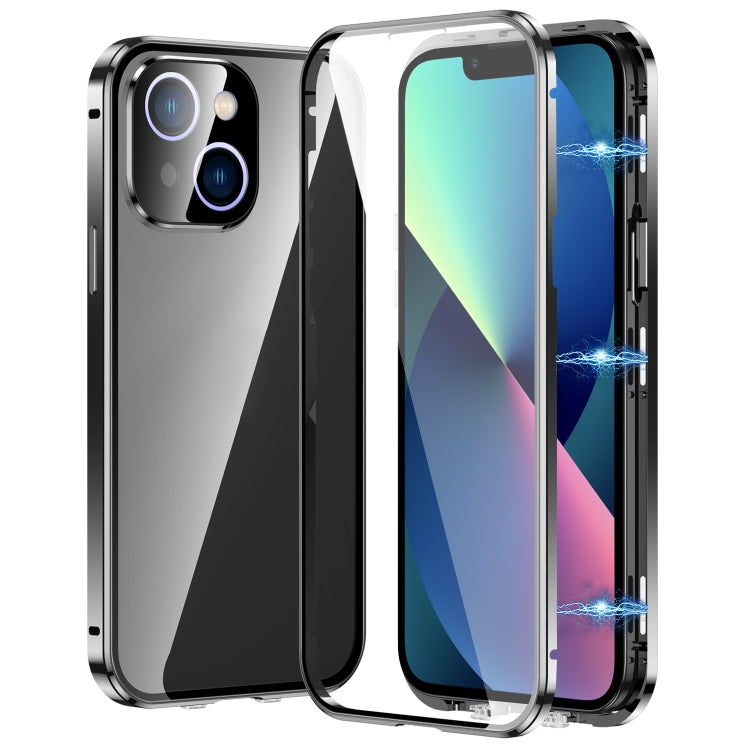 Custodia magnetica per telefono in vetro temperato HD con doppia fibbia, For iPhone 13, For iPhone 12, For iPhone 12 Pro Max, For iPhone 12 Pro
