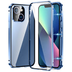 Custodia magnetica per telefono in vetro temperato HD con doppia fibbia, For iPhone 13, For iPhone 12, For iPhone 12 Pro Max, For iPhone 12 Pro