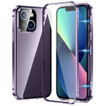 Custodia magnetica per telefono in vetro temperato HD con doppia fibbia, For iPhone 13, For iPhone 12, For iPhone 12 Pro Max, For iPhone 12 Pro