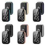 Custodia protettiva per orologio integrata in PC + pellicola in vetro temperato, For Xiaomi Mi Band 8 Pro