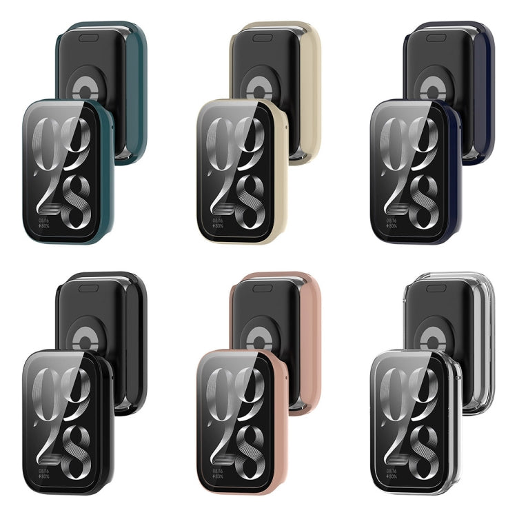 Custodia protettiva per orologio integrata in PC + pellicola in vetro temperato, For Xiaomi Mi Band 8 Pro