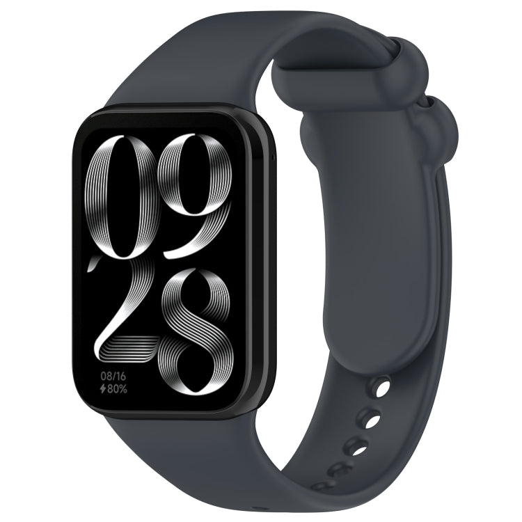 Cinturino per orologio in silicone con fibbia nera tinta unita, For Xiaomi Band 10 Pro / Redmi Watch 6 / 5