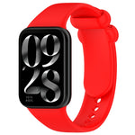 Cinturino per orologio in silicone con fibbia nera tinta unita, For Xiaomi Band 10 Pro / Redmi Watch 6 / 5